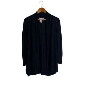 3 for $30! Philosophy black knit open‎ cardigan